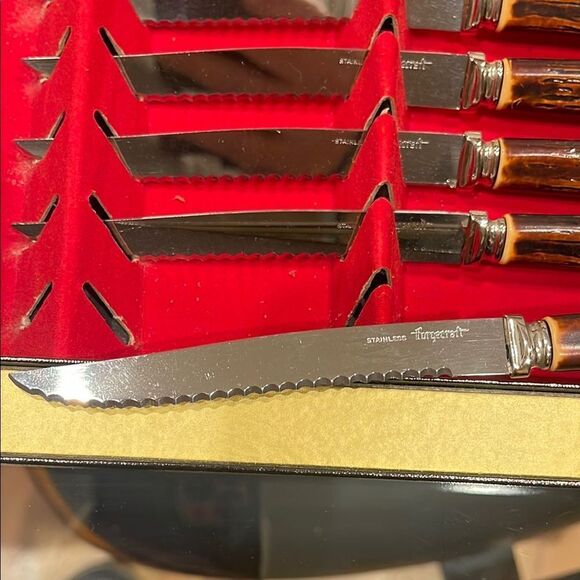 Elegant Brown Knives Set for Kitchen - Picture 2 of 4